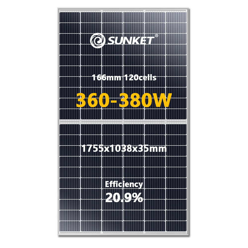 Módulo PV de la célula solar solar de 360W 166mm 9BB