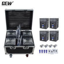 GEVV 4pcs Firework Sparkler Fountain Cold Spark Machine Set with Flight Case for DJ Stage, Wedding, and Outdoor Events
