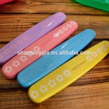 Oval plastic chopstick storage case