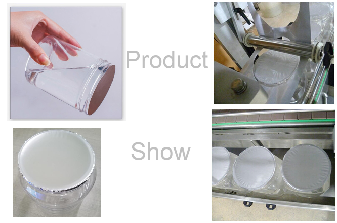 Plastic bottle cap aluminum foil sealing machine