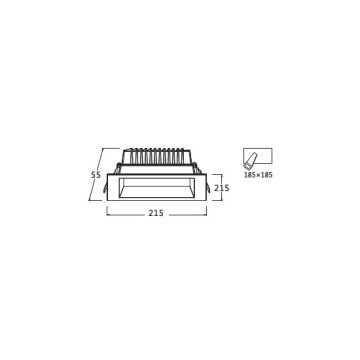 LEDER White 4000K 12W LED Downlight