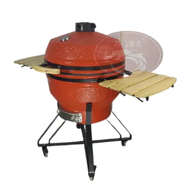 Big Black Egg BBQ Charcoal Iron Cart Grill Kamado Egg Grill Joe