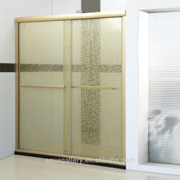 Bathroom Aluminium Frame Laminated Glass Sliding Door