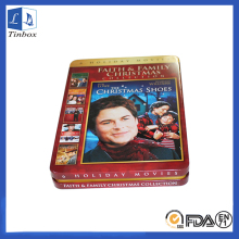 Rectangular Storage Tin Box Cases For DVDs
