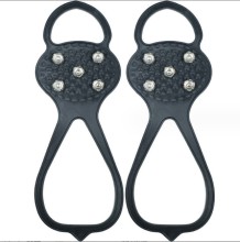 Universal Ice Cleats / Non Slip Gripper Spikes,5 Steel Studs Crampon Ice&Snow Grippers,Snow Traction Cleats for Shoes,Boot