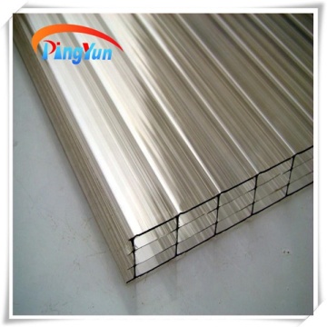 sun board 4mm twin wall pc sheet hollow sheet for bus stop multi twin wall polycarbonate sheet