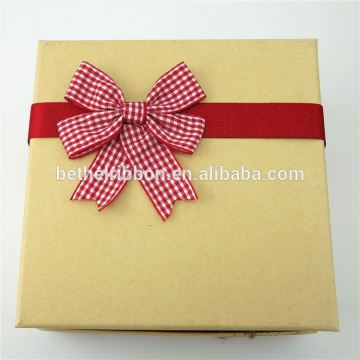 Hot sale checked material custom design different types of ribbons