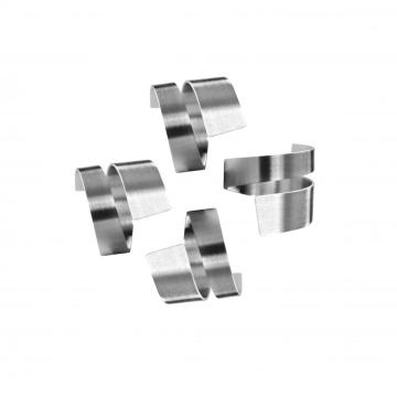 stainless steel napkin ring set 4pcs