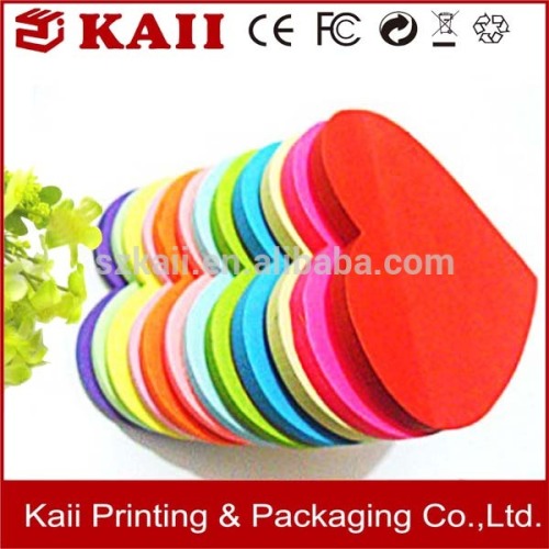 OEM different shape memo pad, heart shaped notepads, design memo pad, sticky note notepad in China 8 year-kaii