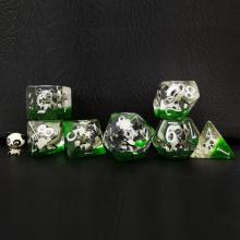 Бессон Негабаритный DND DICE DICE Set of Panda, гигантские 7pcs Panda Polyedral D &amp; D Dice Set, Cigh Dize Dungeons и Dragons Dice