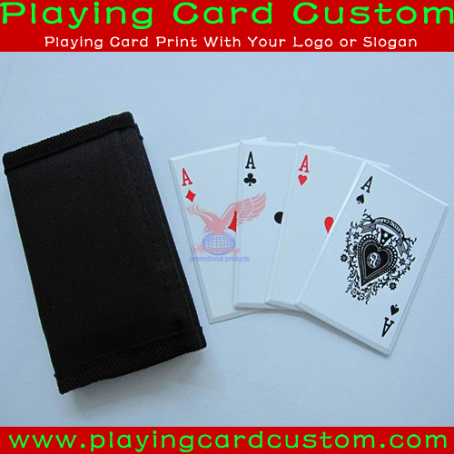 Custom Magic Plastic Playing Cards with Cloth Bag