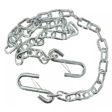 Grade 30 Trailer Safety Chain 1/4 inch with S-Hooks and Safety Latches - G30