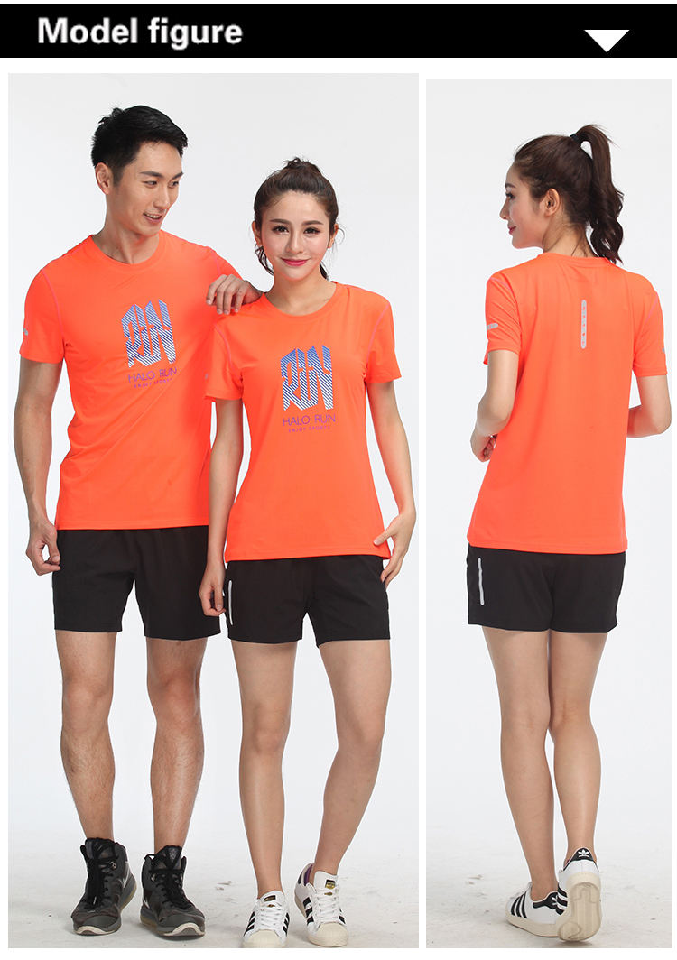 Cheap Gym Fit Quick Dry Polyester Running T-shirt Ladies Plain Custom Sport T Shirt