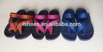 wholesales latest design women wedge sandal flipflops