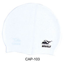 White Silicone Swimming Caps, Latex Swimming Caps Durable Great Stretch Caps