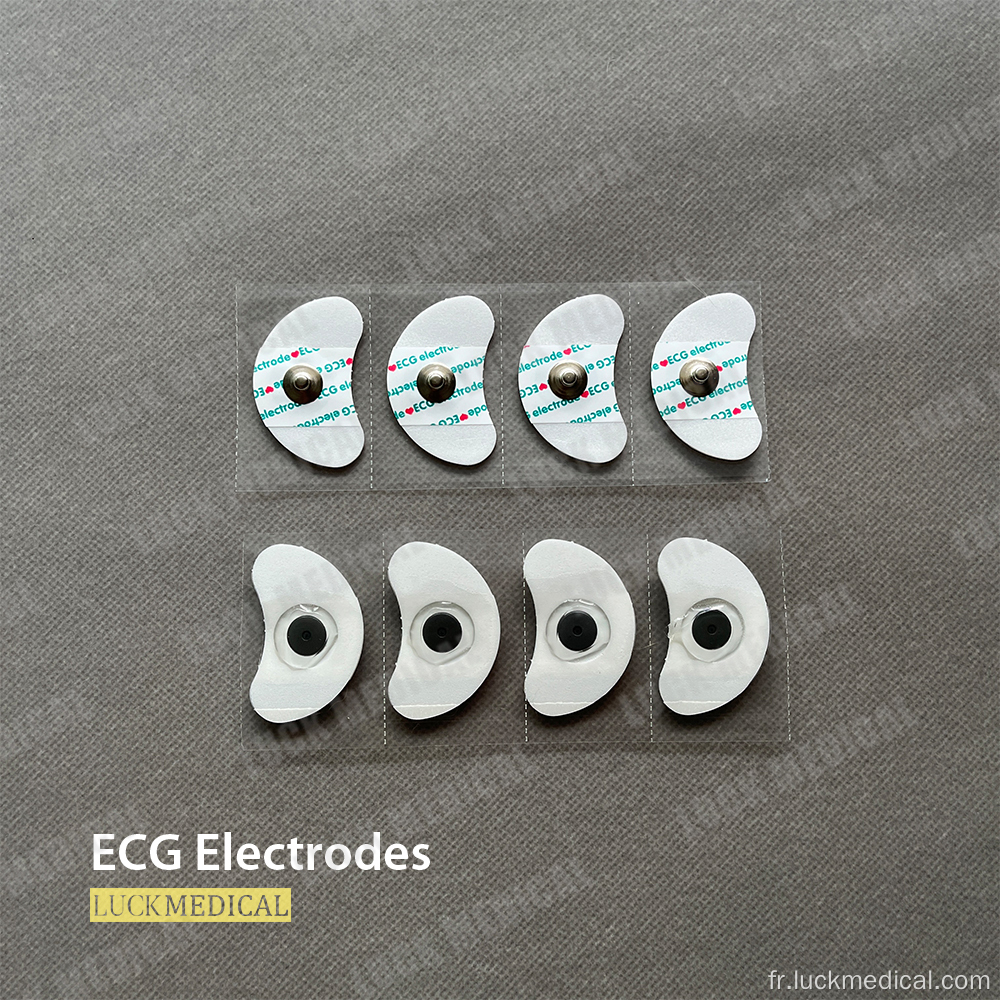 Électrodes ECG jetables bon marché pour la machine Holter ECG