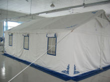 white camping nomadic tent