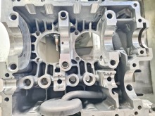 Aluminium Housing with Fitting Sockets on the Centre Bearing