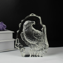 Standing Eagle Crystal Craft Unique Crystal Eagle Iceberg Award