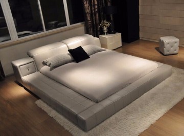 2015 Foshan furniture supplier leather bed design