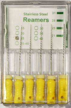 Hand Used Niti Dental Rotary Files and Dental Reamers