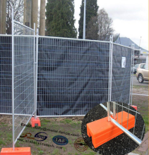 Hot dip galvanized Australia standard temp no dig fence panels