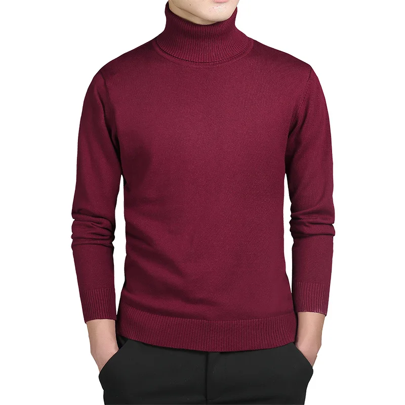 Мужской осенний теплый молодежный пуловер приталенного кроя Men's Autumn Warm Youth Slim-Fit Pullover