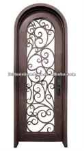 Forge wrought iron interior door