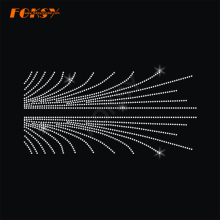 Burst Rhinestone Cheer Bow Strip Template