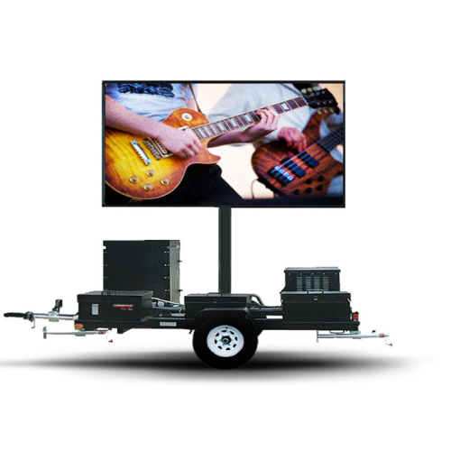 Outdoor Trailer Mobile LED Screen For Movable Advertising