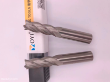 Roughing carbide end mill