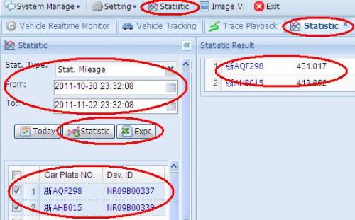 GPS Tracking System-Mileage Report