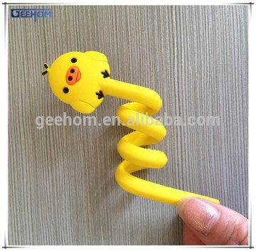 pvc earphone winder cable winder silicone cable winder hot!