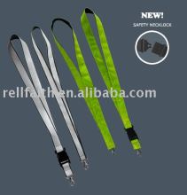 Colored Reflective Lanyard with Buckle and Trigger Hook
