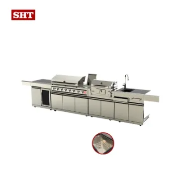 Commercial BBQ Gas Grills Restaurant Kitchen Cabinet