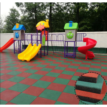 High quality playground safety rubber mat tile flooring