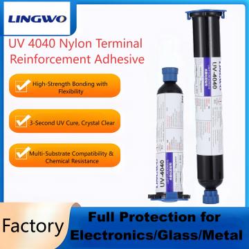 Nylon terminal reinforcement UV glue