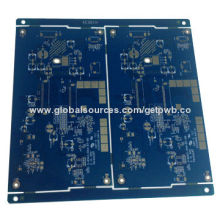 GET 2L Lead Free HAL Board, Nanya NPG Tg150 250<CTI<400 FR-4, Blue Mask Reliable PCB Manufacture