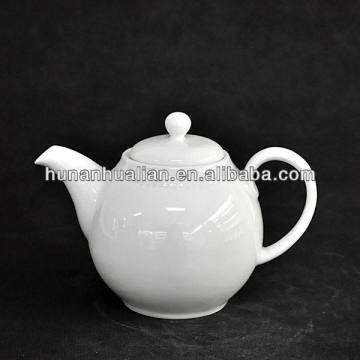 Pure white porcelain teapot