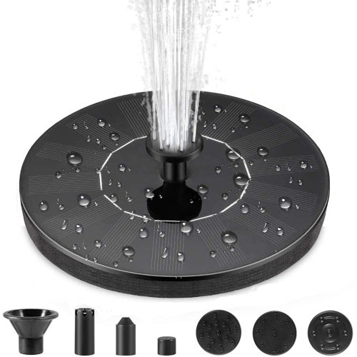 Solar BirdBath Fountain Pump for Garden and Patio