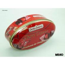 Oval cherry liqueur chocolate box