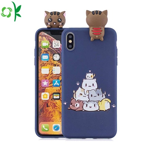 Eco-friendly Printed Logo Silicone Phone Case for Iphone