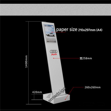 A4 Floor Standing Poster Holder Frames Display