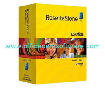 Rosetta Stone Spanish Language Learning Software Level 1-5 Set With Audio Companion