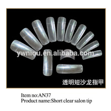 Factory Supply Acrylic Nails Salon Professional False Nail short Clear Nail Tip
