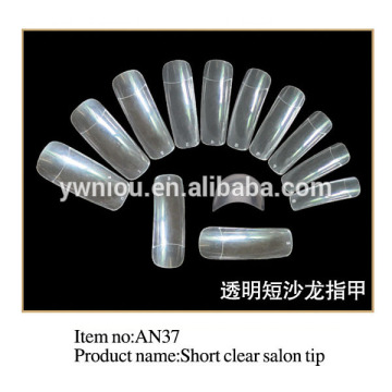 Factory Supply Acrylic Nails Salon Professional False Nail short Clear Nail Tip