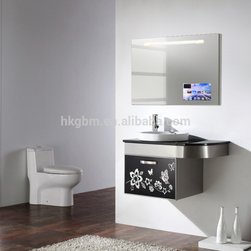 mirror advertising digital signage player/7 motion sensor music player