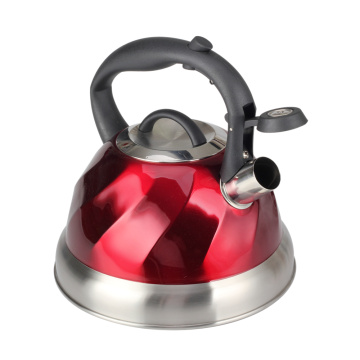 Painting Red Stainless Steel Whistling Kettle