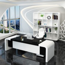 Modern Executive White I Shape CEO Office Desk
