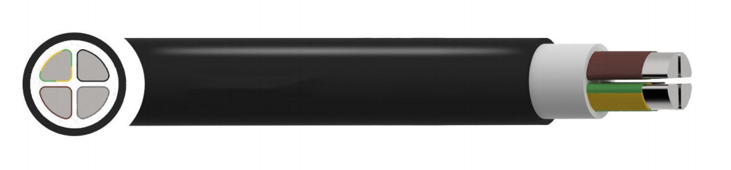 NAYY-J/ NAYY-O Кабель Алюминиевый проводник ПВХ ПВХ Кабель 0,6/1 кВ NAYY-J/ NAYY-O Cable Aluminium Conductor PVC PVC 0.6/1kV Cable